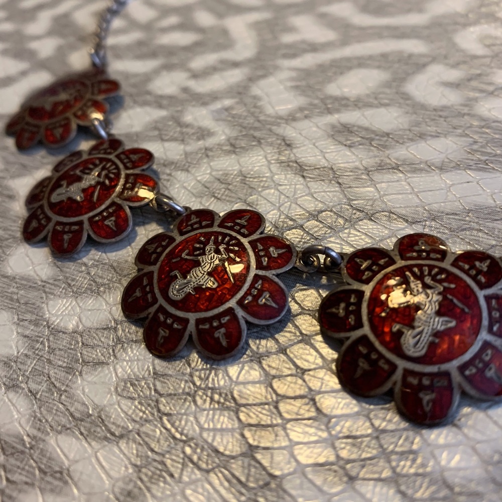 Vintage Siam Silver Necklace